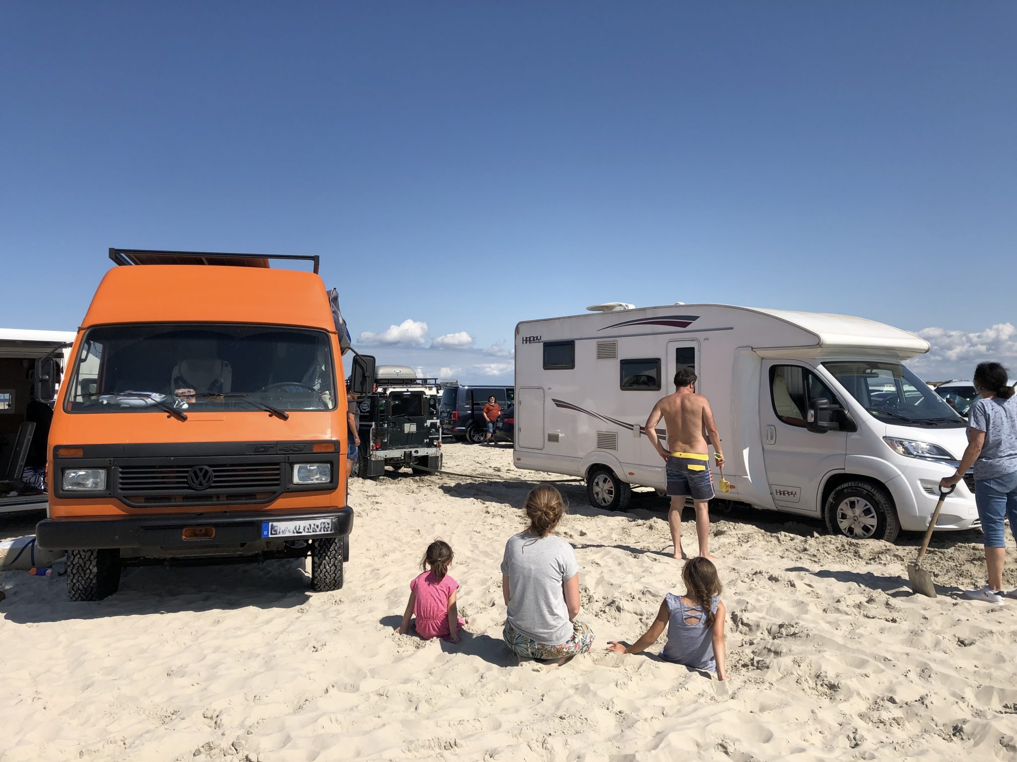 festgefahren am Strand von Sankt Peter Ording